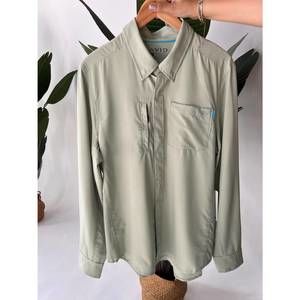 NEW AVID men's mako tech long sleeve top in green